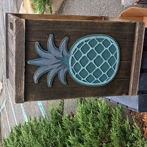 Wooden Pineapple 🍍Handcrafted Decor Crate